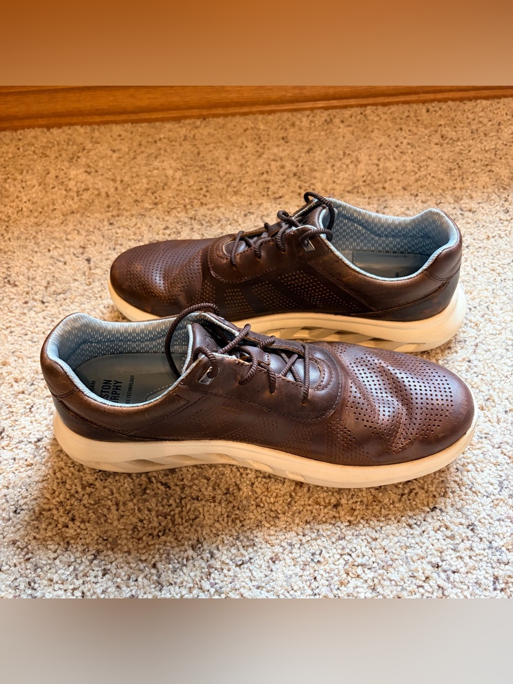Johnston & Murphy Reactivate U-Throat in Cognac Brown Sz 10.5 Med - Picture 6 of 9